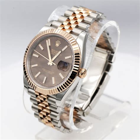 rolex datejust ii chocolate dial|Rolex Datejust 41 everose gold.